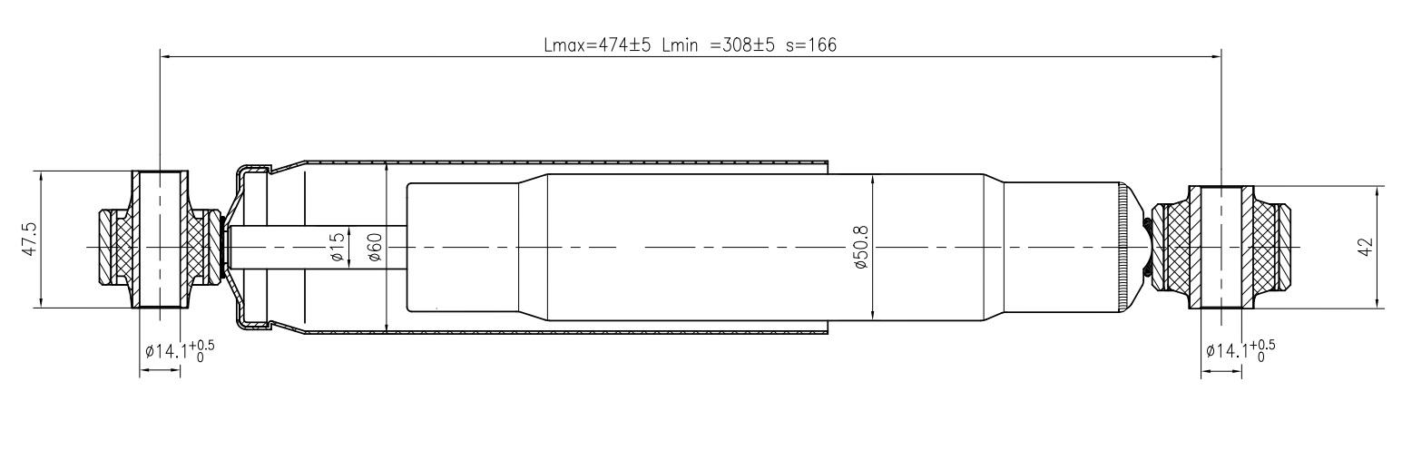 Амортизатор задний (газ) AWSA120208
